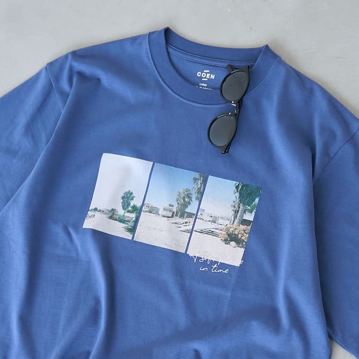 COBALT | 西海岸フォトプリントTシャツ | coen【men】