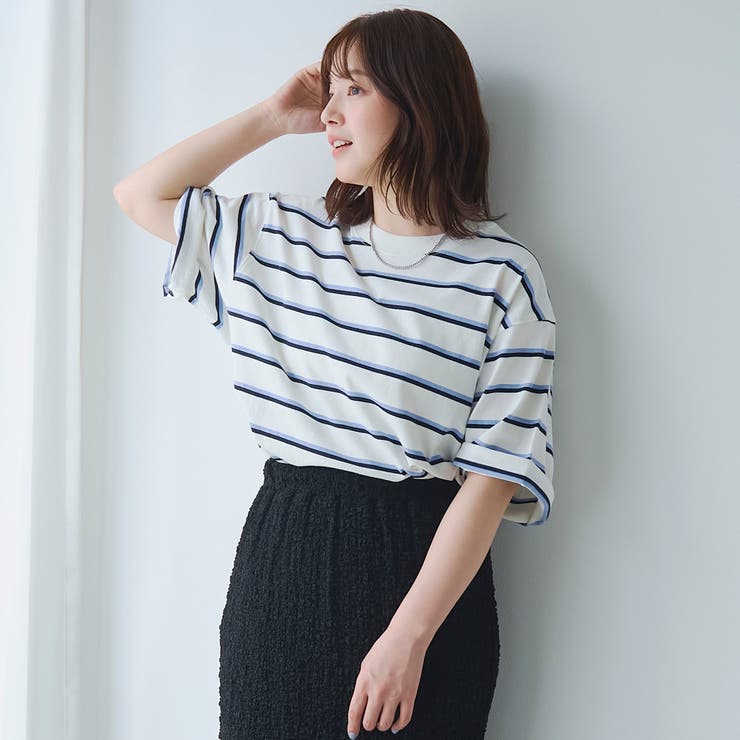 USAコットンサーフボーダー半袖Tシャツ | coen【men】 | 詳細画像4 