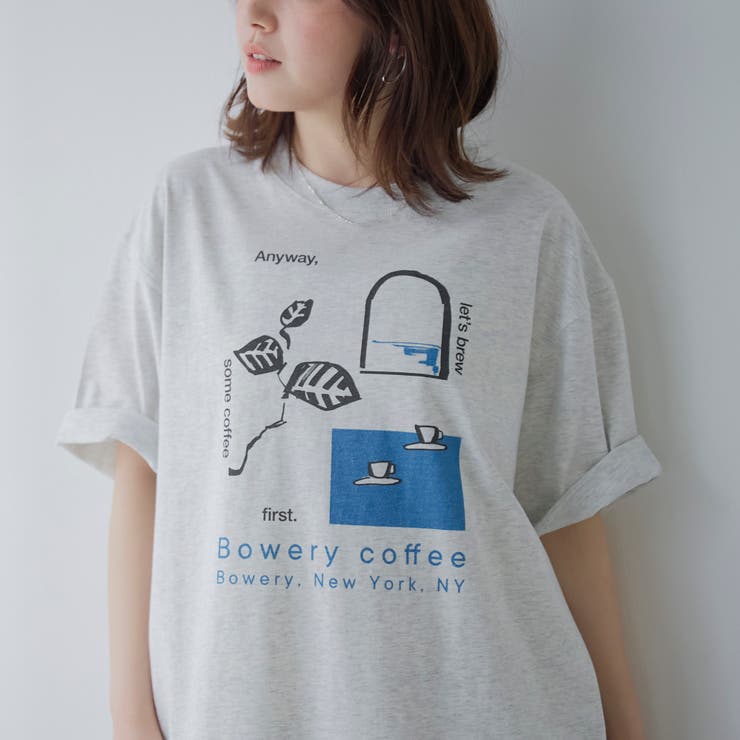LT.GRAY | AllenA（アレンエー）別注アソートアートプリント半袖Tシャツ | coen【men】