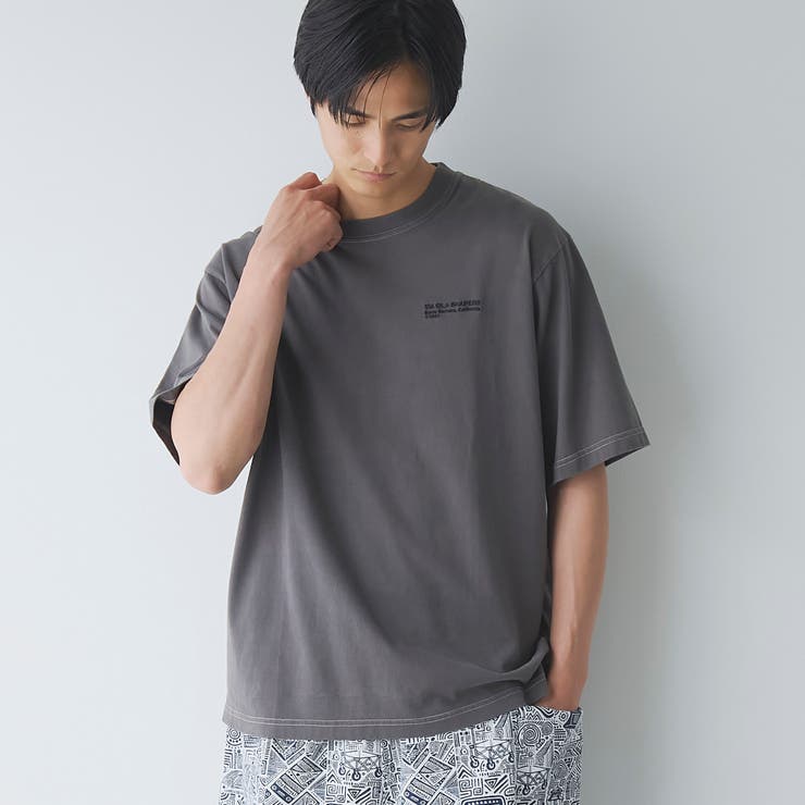 BLACK | パウダー加工Tシャツ | coen【men】