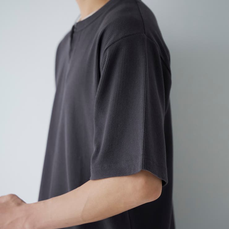 キーネックフェイクレイヤード半袖Tシャツ | coen【men】 | 詳細画像24 