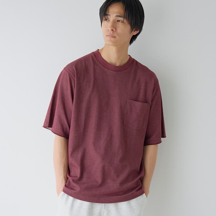【吸水速乾/UVカット】配色ポンチ半袖ポケットTシャツ | coen【men】 | 詳細画像1 
