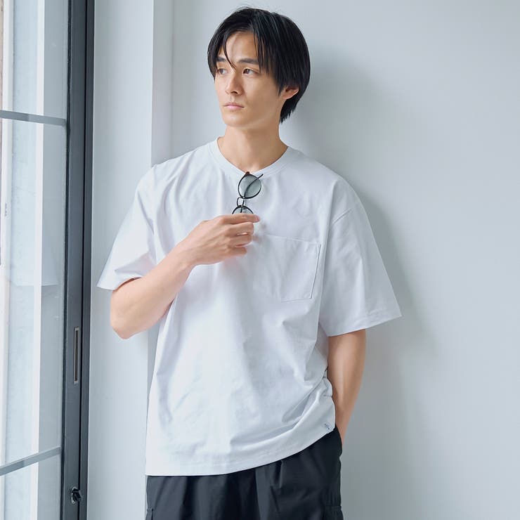 【吸水速乾、接触冷感、遮熱性、UVカット】マルチファンクション無地ポケットTシャ… | coen【men】 | 詳細画像4 