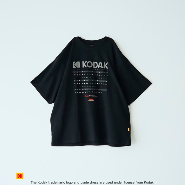 BLACK | Kodak（コダック）ロゴプリントTシャツ | coen【men】