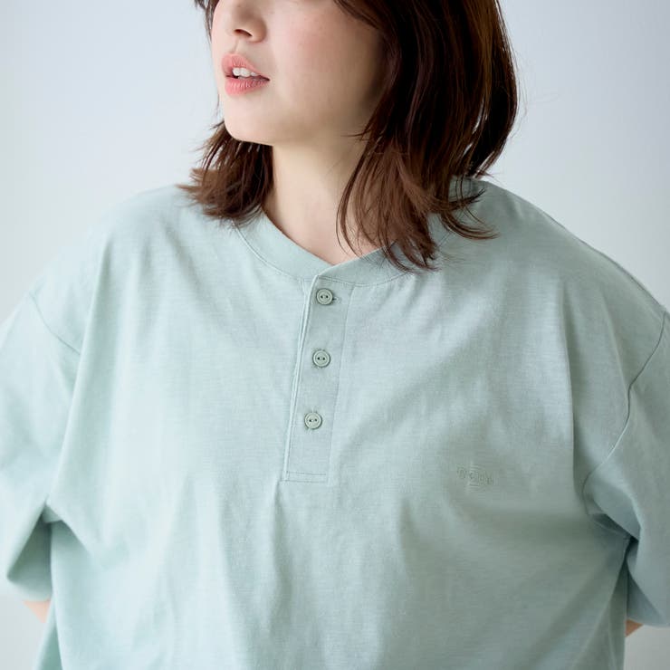 スラブ天竺ヘンリーネック半袖Tシャツ | coen【men】 | 詳細画像15 