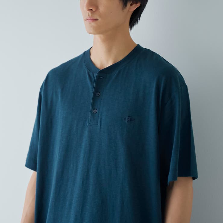 スラブ天竺ヘンリーネック半袖Tシャツ | coen【men】 | 詳細画像21 