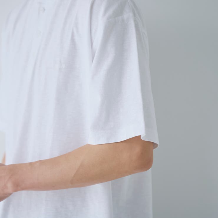 スラブ天竺ヘンリーネック半袖Tシャツ | coen【men】 | 詳細画像8 