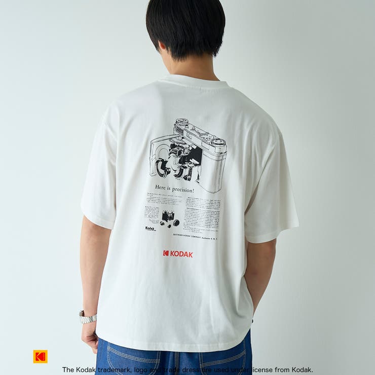 WHITE | Kodak（コダック）カメラプリントTシャツ | coen【men】