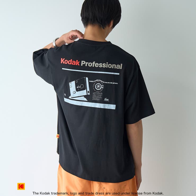 BLACK | Kodak（コダック）カメラプリントTシャツ | coen【men】