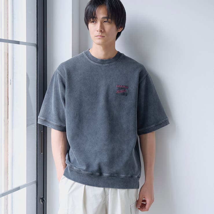 DK.GRAY | パウダーヴィンテージスウェットTシャツ | coen【men】
