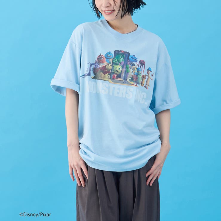 LT.BLUE | モンスターズ・インク/デザインプリントTシャツ | coen【men】