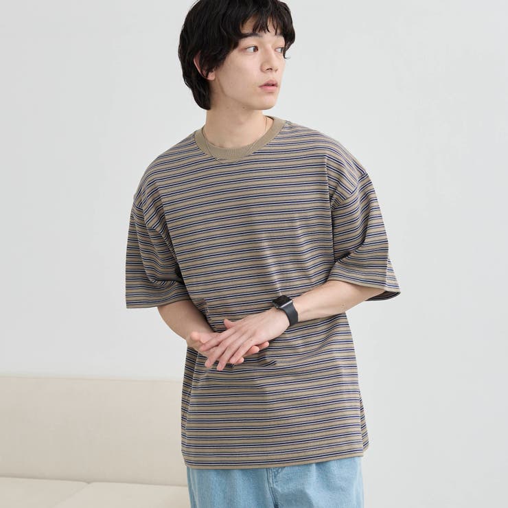 BEIGE | ＜Parknik＞マルチボーダーTシャツ | coen【men】