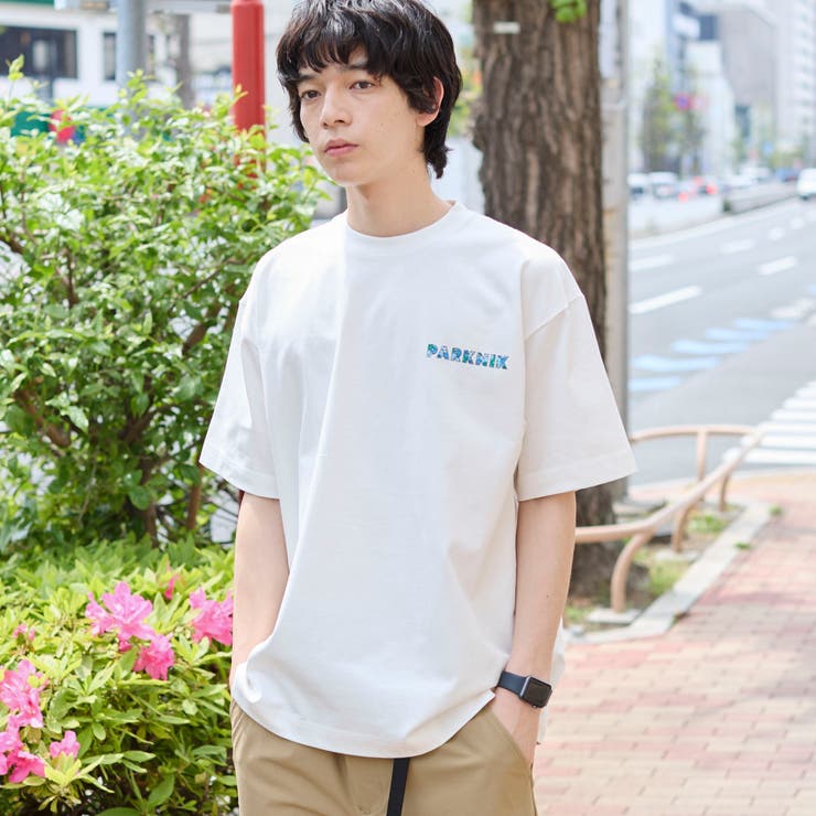 WHITE | ＜Parknik＞ロゴプリントTシャツ | coen【men】