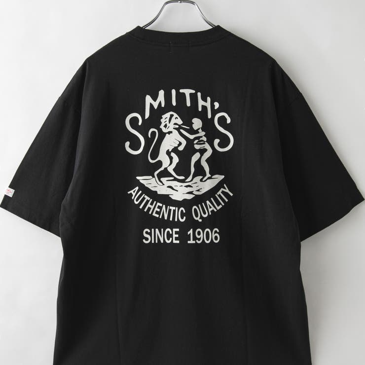 BLACK | SMITH’S（スミス）別注エンブレムプリントTシャツ | coen【men】