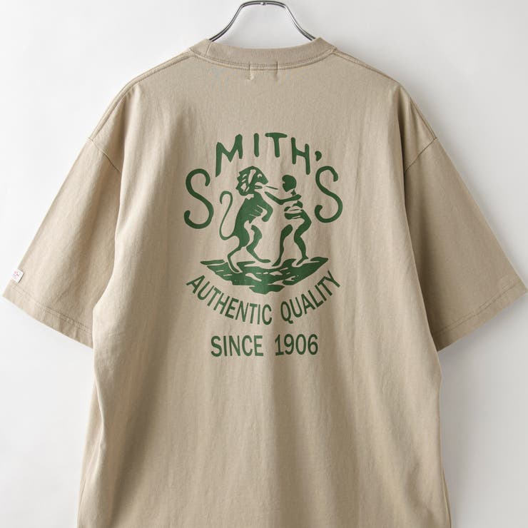 LT.GRAY | SMITH’S（スミス）別注エンブレムプリントTシャツ | coen【men】