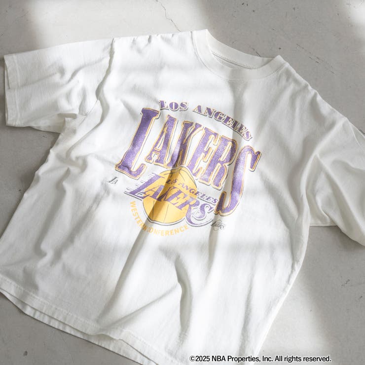 WHITE | NBA別注ヴィンテージライクプリントTシャツ | coen【men】
