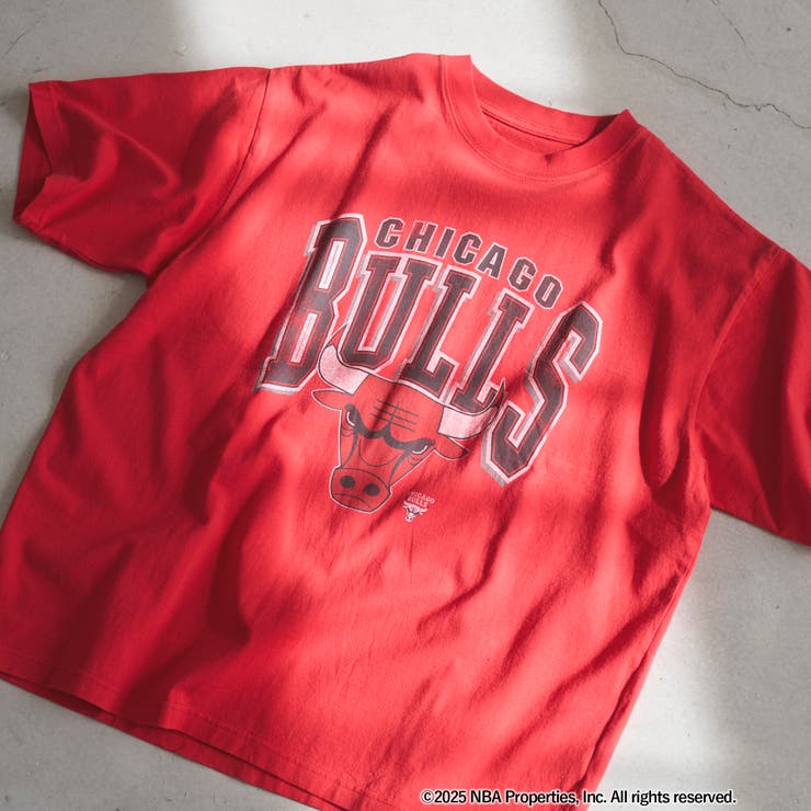 RED | NBA別注ヴィンテージライクプリントTシャツ | coen【men】