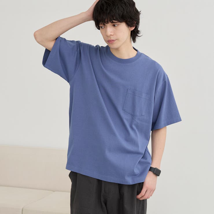 LT.BLUE | USAコットンポケットTシャツ | coen【men】