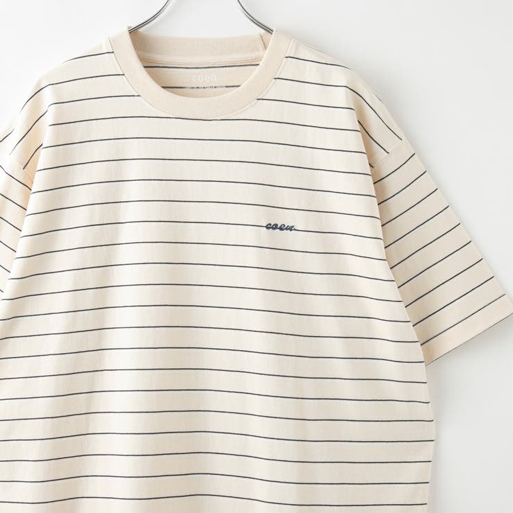 USAコットンcoenロゴボーダーTシャツ | coen【men】 | 詳細画像1 