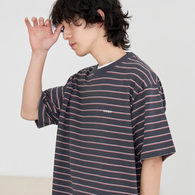 USAコットンcoenロゴボーダーTシャツ | coen【men】 | 詳細画像10 