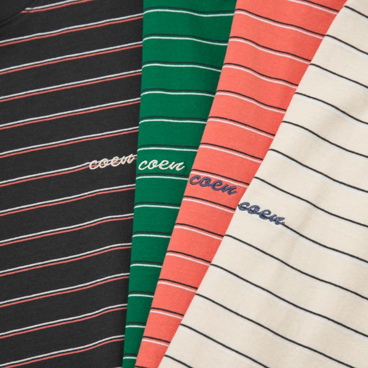 USAコットンcoenロゴボーダーTシャツ | coen【men】 | 詳細画像2 