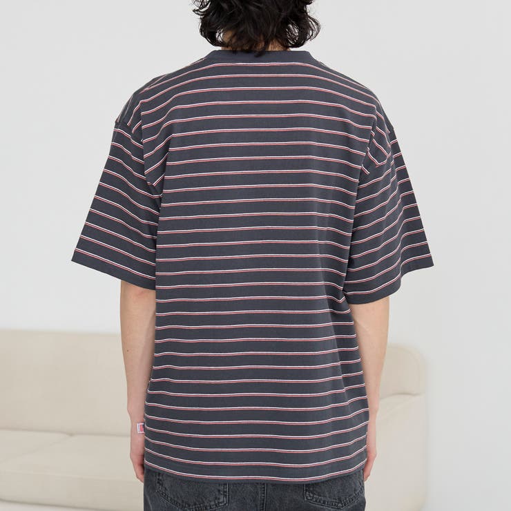 USAコットンcoenロゴボーダーTシャツ | coen【men】 | 詳細画像20 