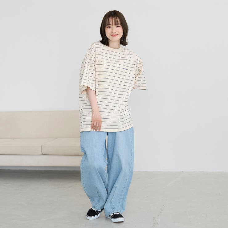 USAコットンcoenロゴボーダーTシャツ | coen【men】 | 詳細画像5 