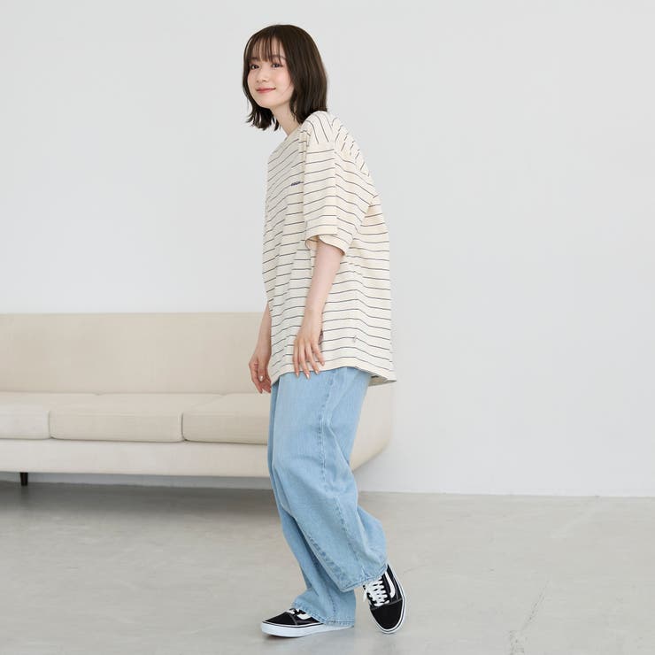 USAコットンcoenロゴボーダーTシャツ | coen【men】 | 詳細画像9 