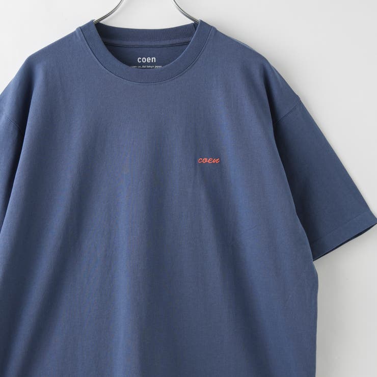 LT.BLUE | USAコットンcoenロゴTシャツ | coen【men】