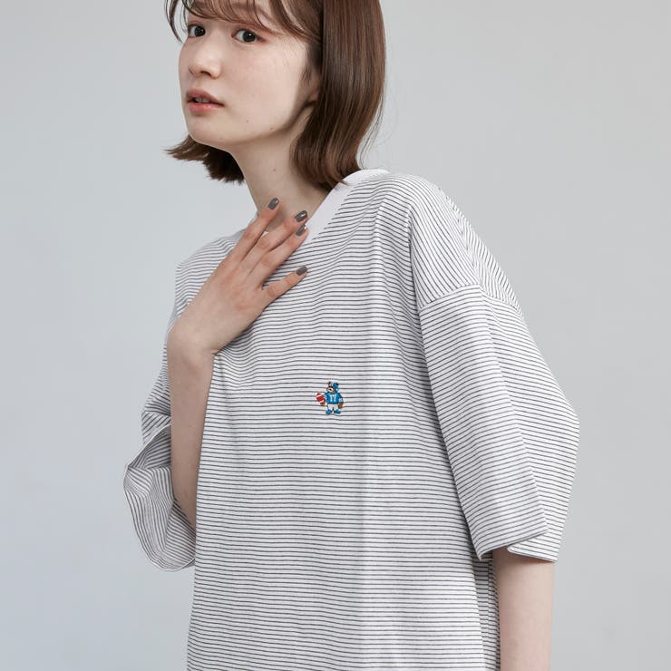 USAコットンベア刺繍Tシャツ | coen【men】 | 詳細画像7 