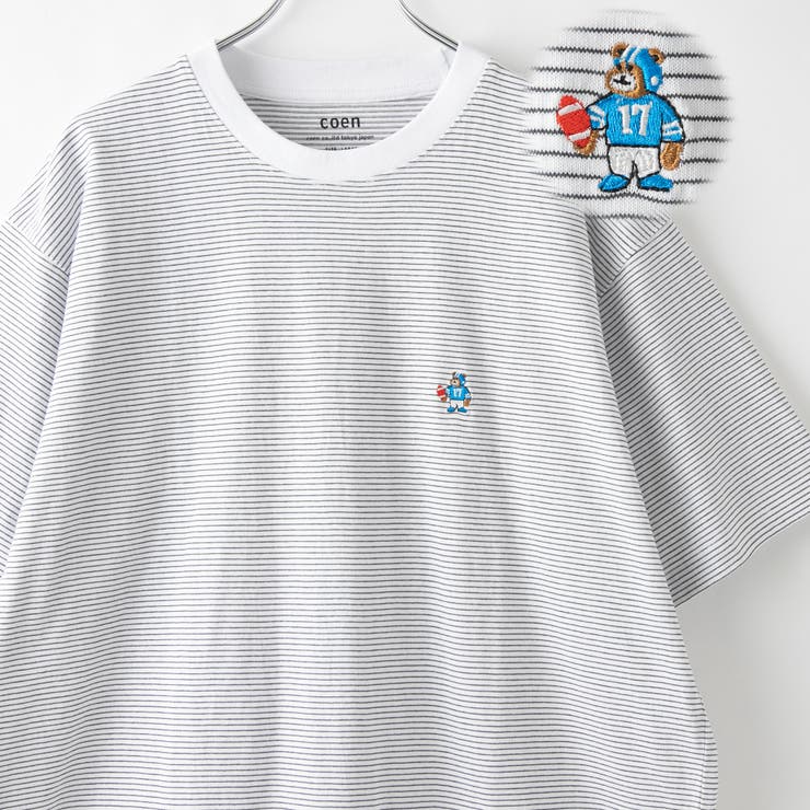 その他1 | USAコットンベア刺繍Tシャツ | coen【men】