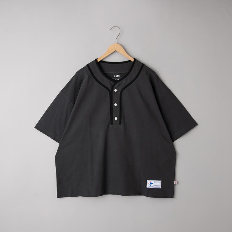 DK.GRAY | USAコットンベースボールTシャツ | coen【men】