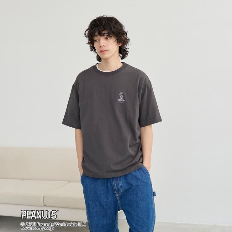PEANUTS(ピーナッツ)×coen ワンポイント刺繍Tシャツ | coen【men】 | 詳細画像8 