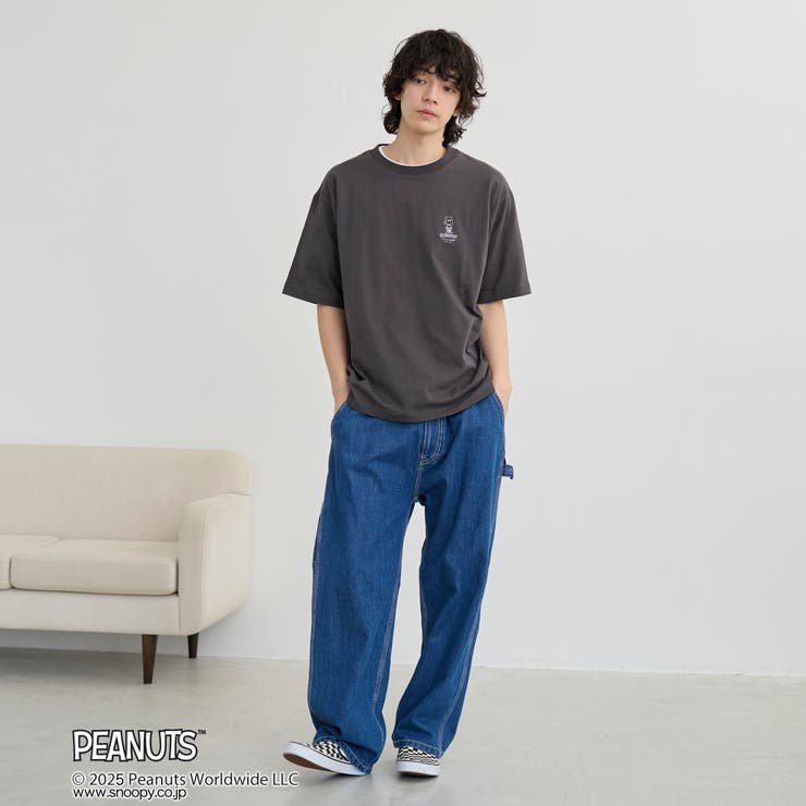 PEANUTS(ピーナッツ)×coen ワンポイント刺繍Tシャツ | coen【men】 | 詳細画像9 