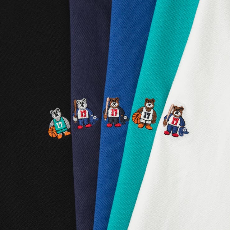ワンポイントベア刺繍カノコポロシャツ | coen【men】 | 詳細画像2 