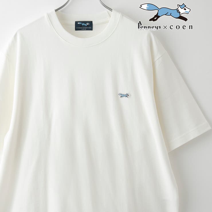 WHITE | Penneys（ぺニーズ）別注ワンポイントクルーネックTシャツ | coen【men】