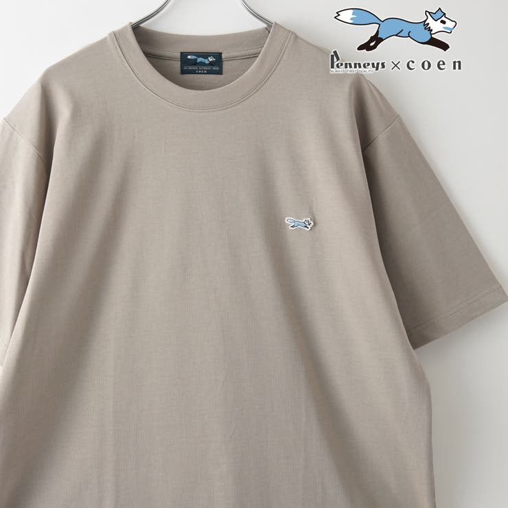 BEIGE | Penneys（ぺニーズ）別注ワンポイントクルーネックTシャツ | coen【men】