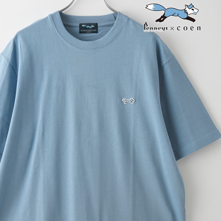 LT.BLUE | Penneys（ぺニーズ）別注ワンポイントクルーネックTシャツ | coen【men】