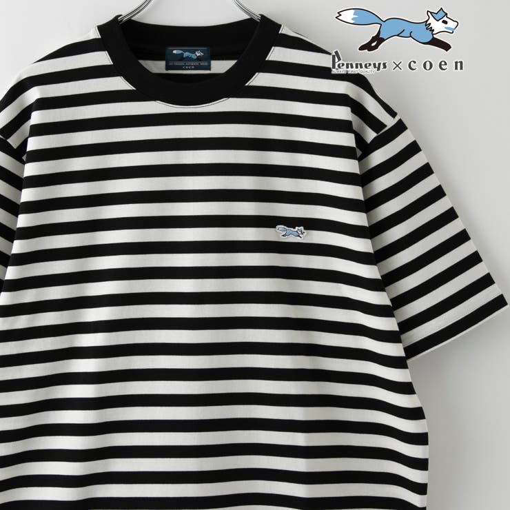 WHITE | Penneys（ぺニーズ）別注ワンポイントボーダーTシャツ | coen【men】