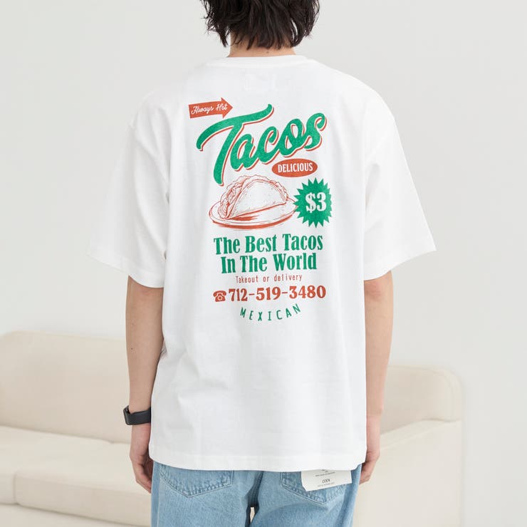 USAコットンフードプリントTシャツ | coen【men】 | 詳細画像19 