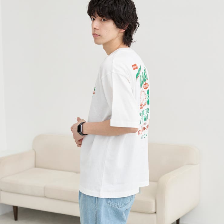 USAコットンフードプリントTシャツ | coen【men】 | 詳細画像4 