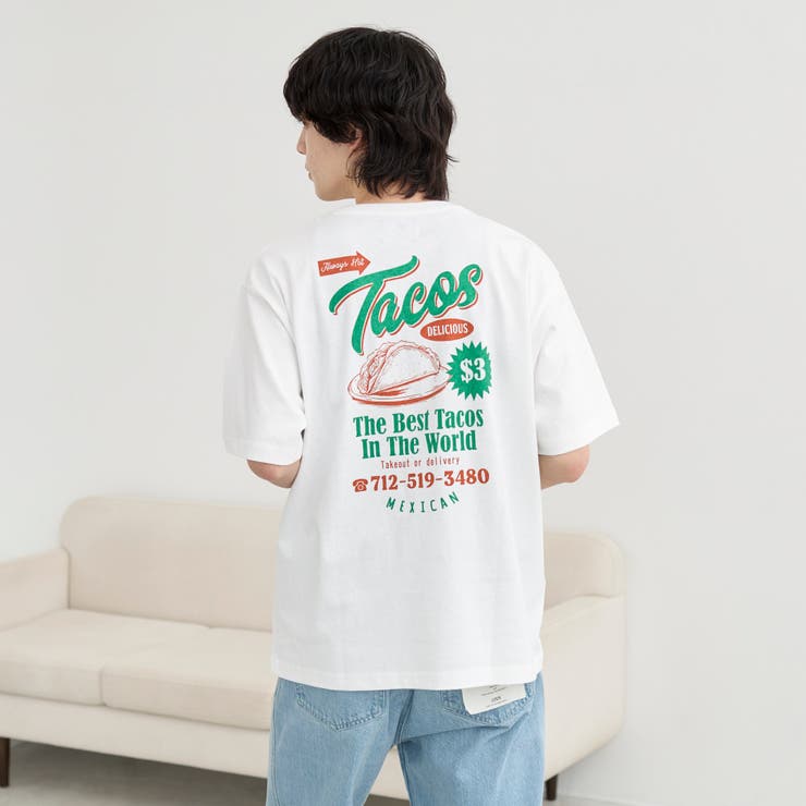 USAコットンフードプリントTシャツ | coen【men】 | 詳細画像6 