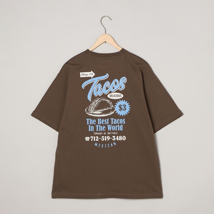 DK.BROWN | USAコットンフードプリントTシャツ | coen【men】