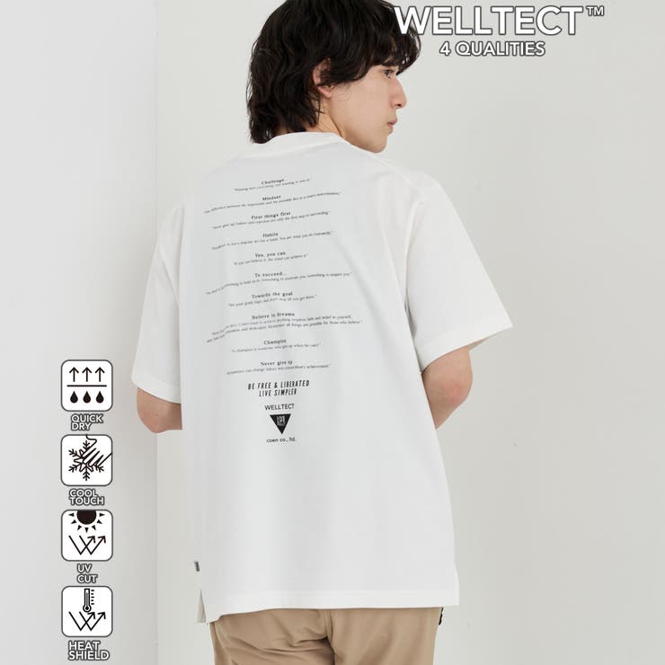 その他2 | 【WELLTECT】プリントTシャツ ー吸水速乾/接触冷感/UVカット/遮熱ー | coen【men】