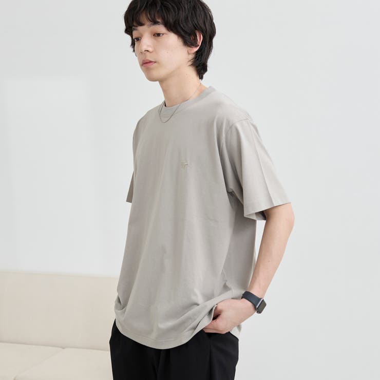 【WELLTECT】ロゴ刺繍Tシャツ ー吸水速乾、接触冷感、UVカット、遮熱ー | coen【men】 | 詳細画像19 