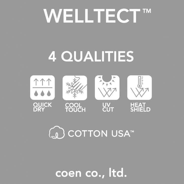 【WELLTECT】ロゴ刺繍Tシャツ ー吸水速乾、接触冷感、UVカット、遮熱ー | coen【men】 | 詳細画像49 