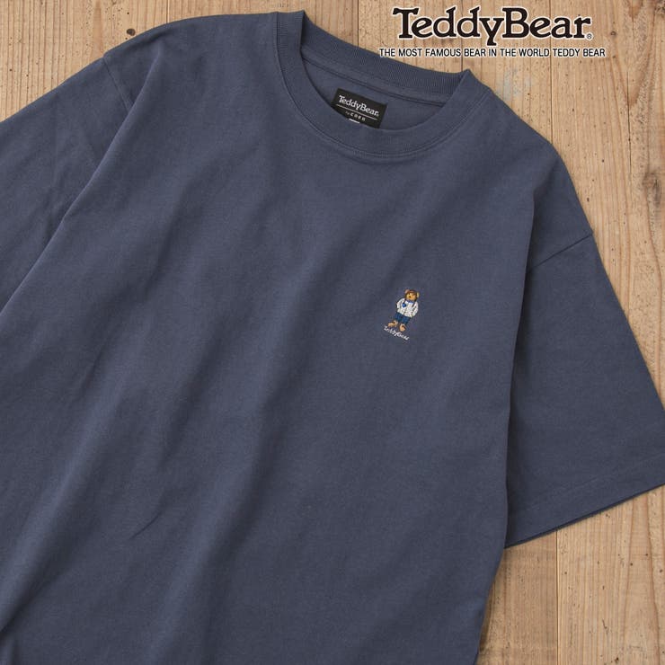 NAVY | Teddy Bear（テディベア）別注ワンポイント刺繍Tシャツ | coen【men】