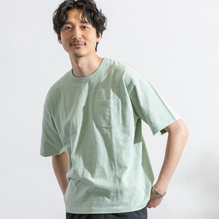 コットンリネンスラブリラックスTシャツ[品番：COEW0003259]｜coen【men】（コーエン）のメンズファッション通販｜SHOPLIST（ショップリスト）