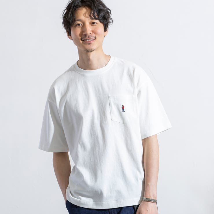 ”ワンポイント刺繍シリーズ”働く人刺繍Tシャツ[品番：COEW0003109]｜coen【men】（コーエン）のメンズファッション通販｜SHOPLIST（ショップリスト）