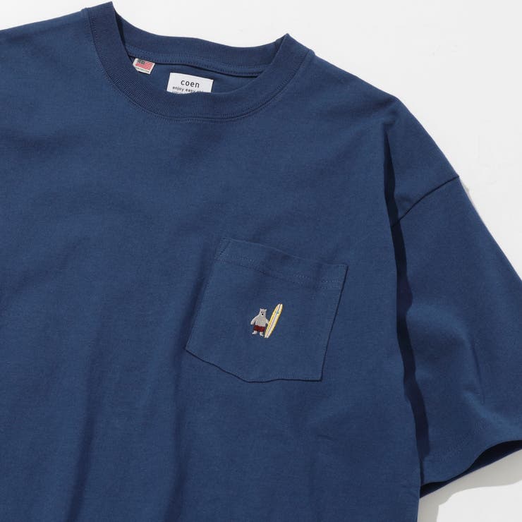 サマーベアワンポイント刺繍Tシャツ（WEB限定カラー）[品番